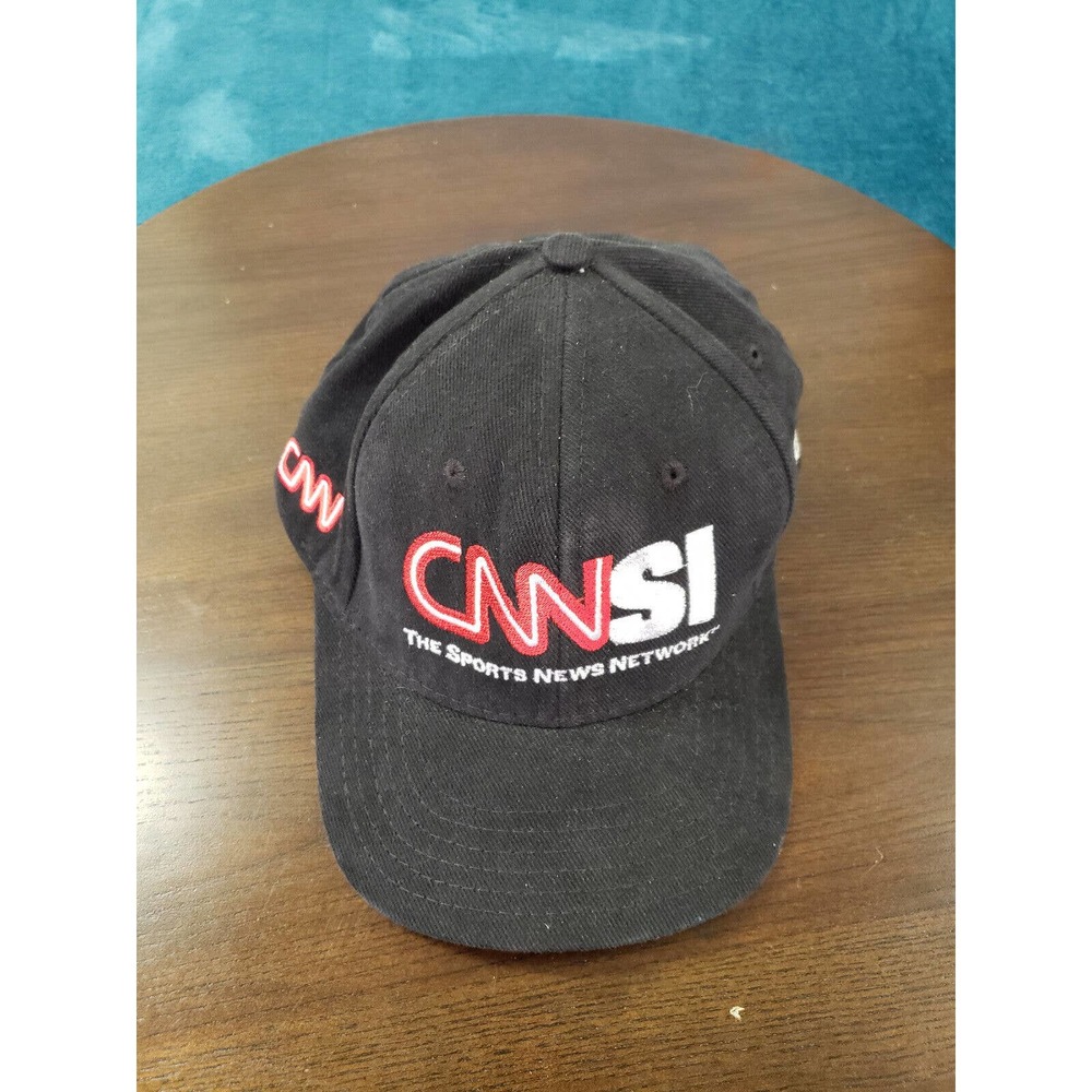 VINTAGE CNNSI Mens Hat Cap Black Snapback Adjustable Sports Illustrated USA